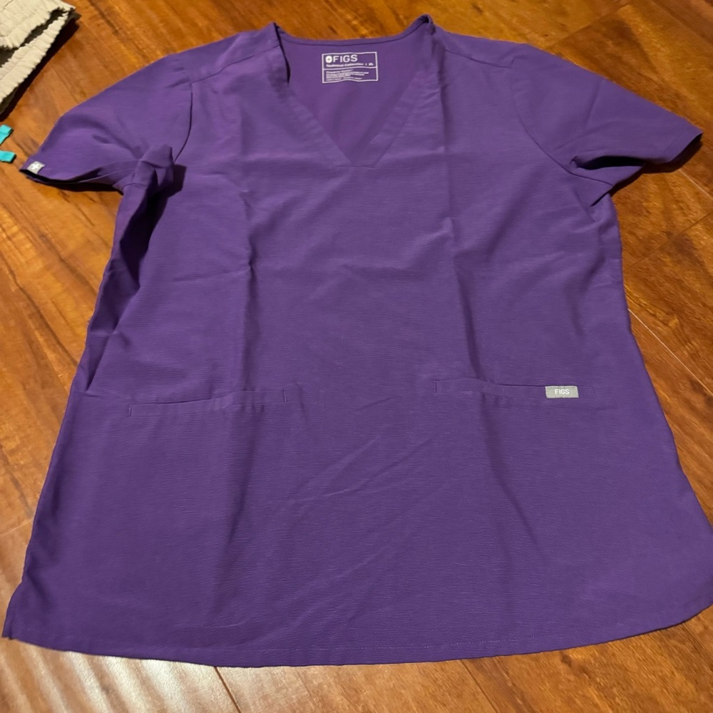 FIGS Purple Scrub Top - SIZE XL